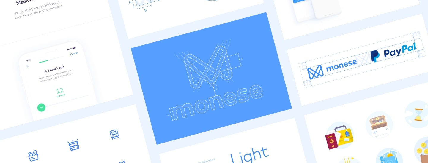 Monese brand design header image