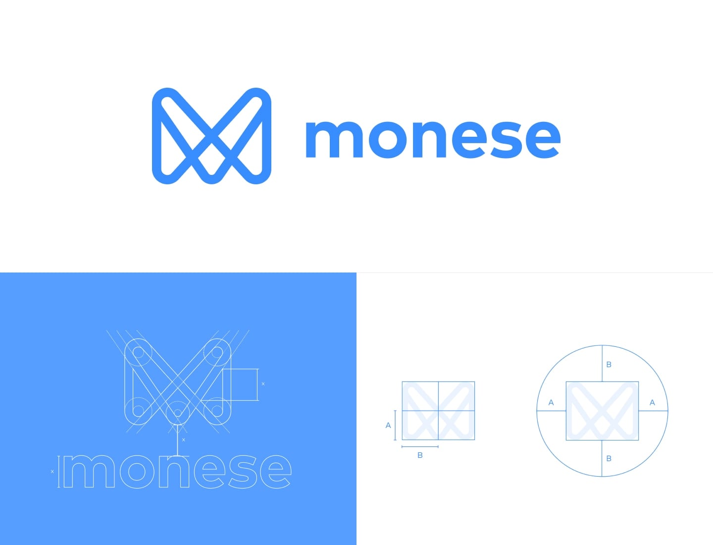 Monese logo construction and applications
