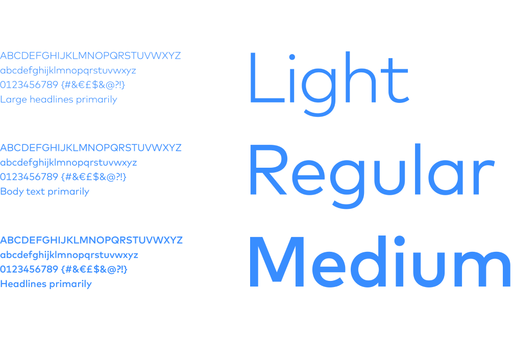 Monese typographic approach