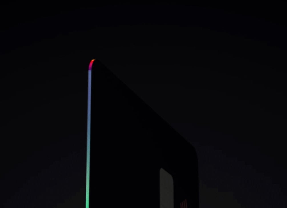 Holographic printed edging detail on the Monese cards