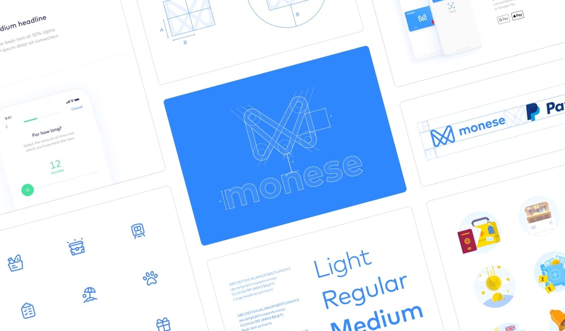 Monese brand design preview