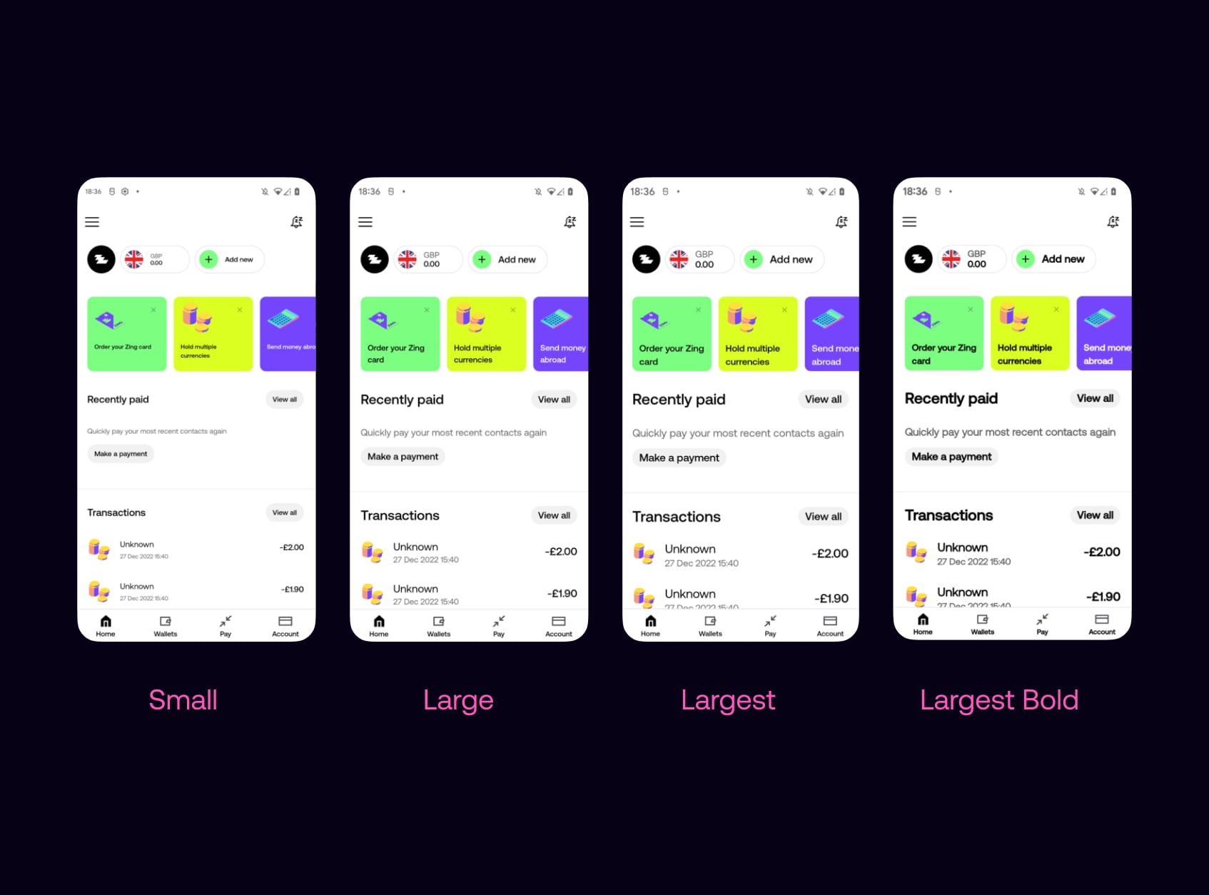 Zing iconography system