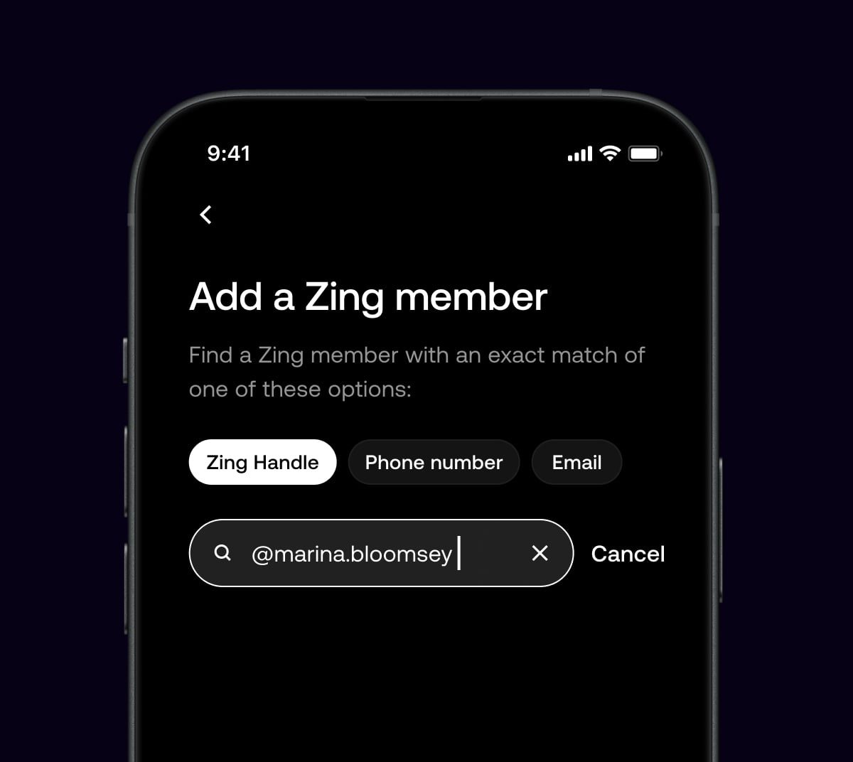 Add Zing member