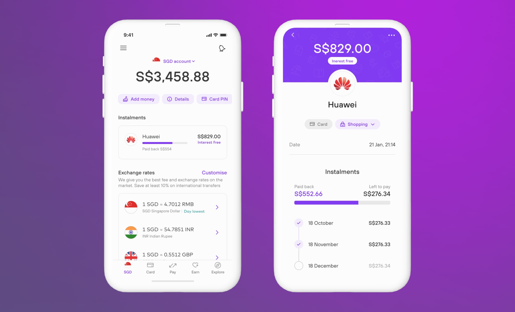 Designing the Vision - Mobile banking experience with debit card and app interface