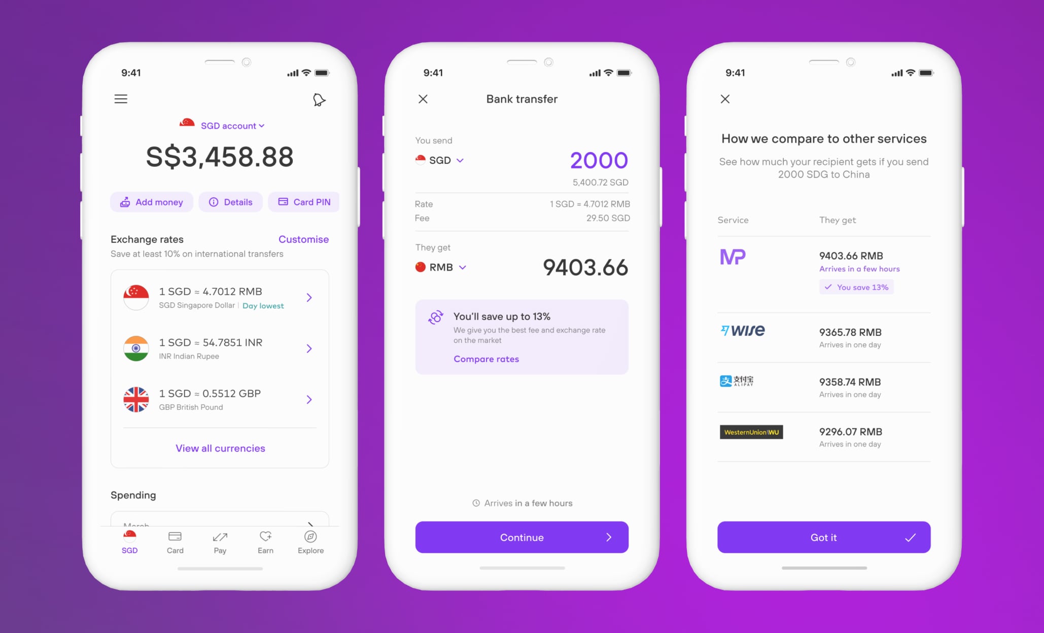 Designing the Vision - Mobile banking experience with debit card and app interface